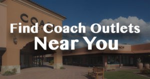 find coach outlets near you